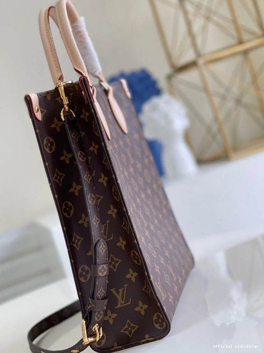 Official oldcobbler VUITTON LOUIS SAC PLAT PETIT 0816